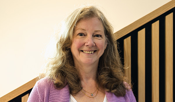 Profile photograph of Diane Bleackley taken at Management School building