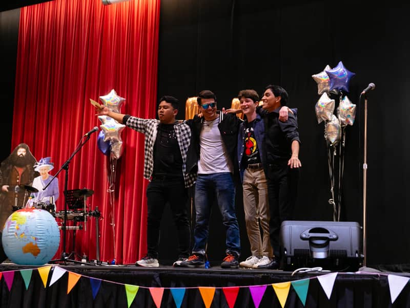 Global Summer School evening talent show activity from 2023