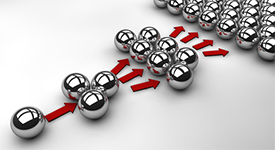 image showing a chain reaction.