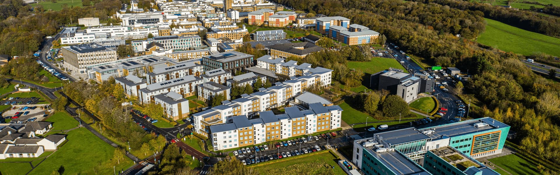 Lancaster campus overhead view