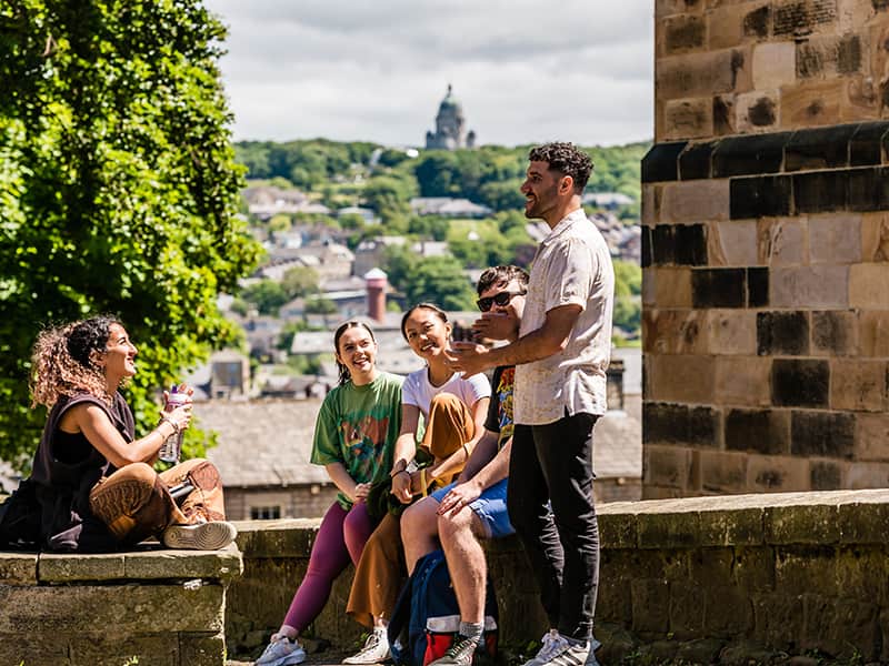 Global Summer School students cheering