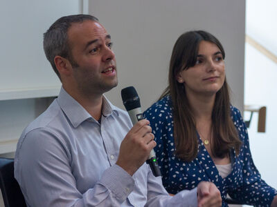 Lancaster University staff at a conference 